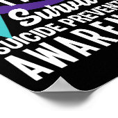 Ik ben een overlevende suïcidepreventie. poster (Hoek)