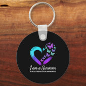 Ik ben een overlevende suïcidepreventie. sleutelhanger (Voorkant)