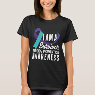 Ik ben een overlevende suïcidepreventie. t-shirt