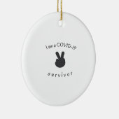 Ik ben een overlevende van 19. keramisch ornament (Rechts)