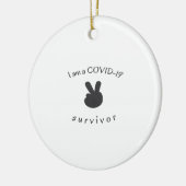Ik ben een overlevende van 19. keramisch ornament (Links)