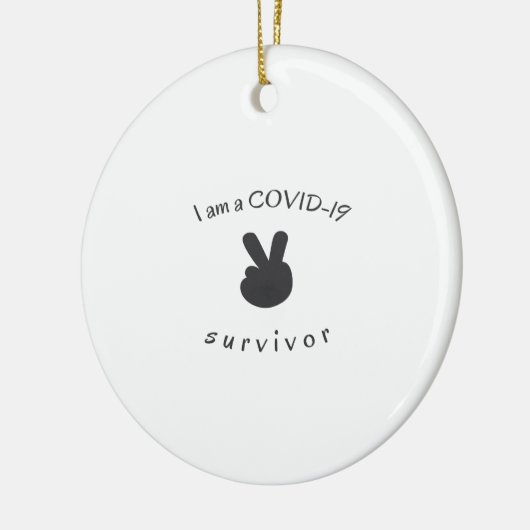 Ik ben een overlevende van 19. keramisch ornament (Links)