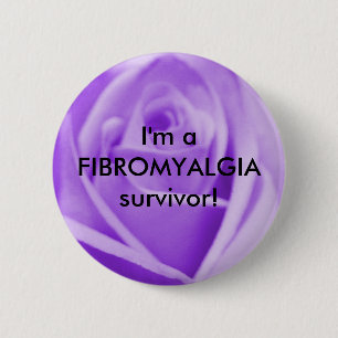 Ik ben een overlevende van FIBROMYALGIA. -knoop Ronde Button 5,7 Cm