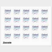 Ik ben een Oxford komma man Vierkante Sticker (Vel)