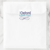 Ik ben een Oxford komma man Vierkante Sticker (Tas)