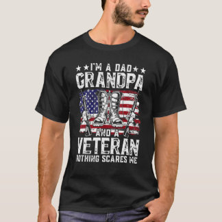 Ik ben een pa opa Veteran Vaderdag. T-shirt