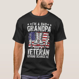 Ik ben een pa opa Veteran Vaderdag. T-shirt
