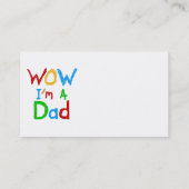 Ik ben een pa T-shirts en GIfts Contactkaartje (Achterkant)