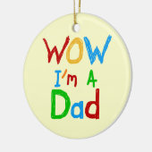 Ik ben een pa T-shirts en GIfts Keramisch Ornament (Links)