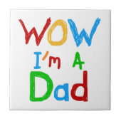 Ik ben een pa T-shirts en GIfts Tegeltje (Voorkant)