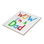 Ik ben een pa T-shirts en GIfts Tegeltje (Zijkant)