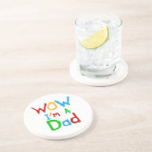 Ik ben een pa T-shirts en GIfts Zandsteen Onderzetter (Zijkant)