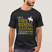 Ik ben een paard achter oma t-shirt (Voorkant)