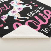 Ik ben een paardenmeisje dat makkelijk van te houd sherpa deken (3/4)