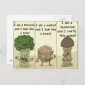 Ik ben een paddenstoel briefkaart (Voorkant / Achterkant)