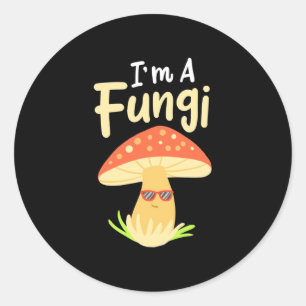 Ik ben een paddenstoel van Fungi Ronde Sticker