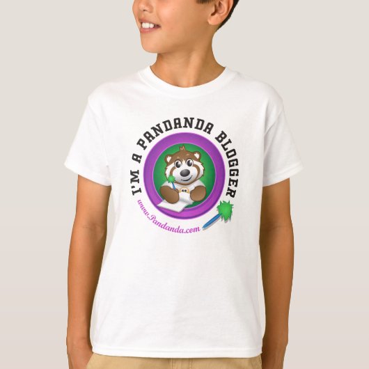 Ik ben een Pandanda Blogger T-shirt (Voorkant)