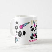 Ik ben een pandimais - Cute Panda Unicorn Koffiemok (Voorkant links)
