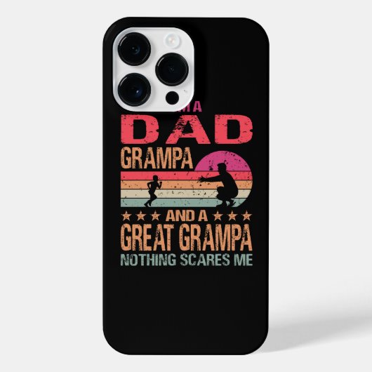 Ik ben een pap-grampa en een geweldige grampa... n iPhone hoesje (Achterkant)