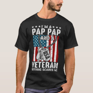 Ik ben een PAP-PAP en een Veteraan... niets maakt T-shirt