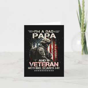 Ik ben een papa en veteraan, trotse papa, militair kaart
