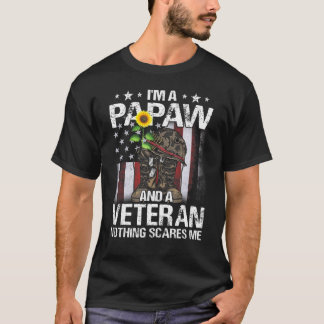 Ik ben een papaja en een veteraan.. niets maakt me t-shirt