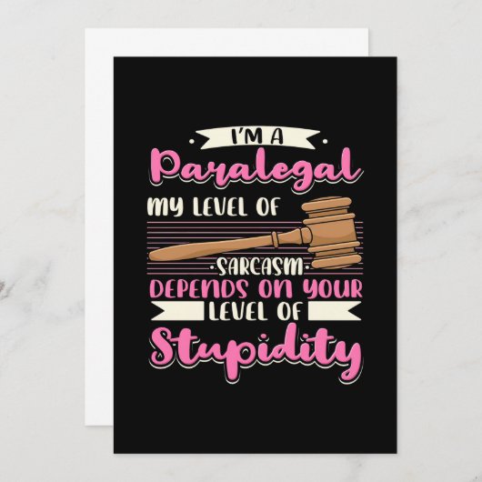 Ik Ben Een Parajurist Kaart (Voorkant / Achterkant)