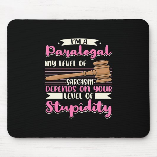 Ik ben een paralegal muismat (Voorkant)