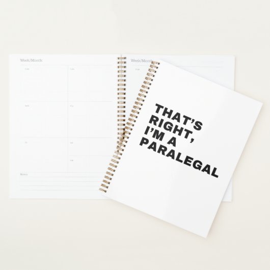 IK BEN EEN PARALEGAL PLANNER (Display)