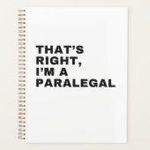 IK BEN EEN PARALEGAL PLANNER (Voorkant)