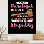 Ik ben een paralegal poster (Keuken)