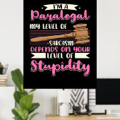 Ik ben een paralegal poster (Thuiskantoor)