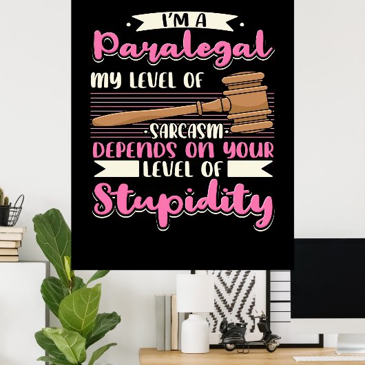 Ik ben een paralegal poster (Thuiskantoor)