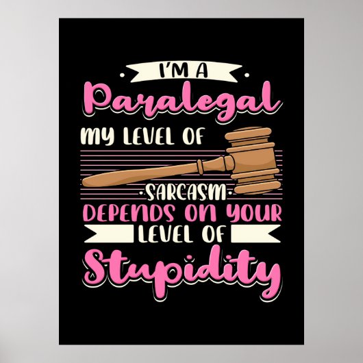 Ik ben een paralegal poster (Voorkant)