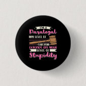 Ik ben een paralegal ronde button 3,2 cm (Voorkant)