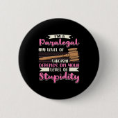 Ik ben een paralegal ronde button 5,7 cm (Voorkant)