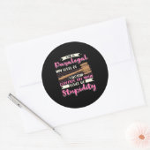 Ik ben een paralegal ronde sticker (Envelop)