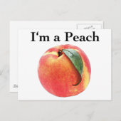 Ik ben een Peach Briefkaart (Voorkant / Achterkant)