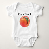 Ik ben een Peach Romper (Voorkant)