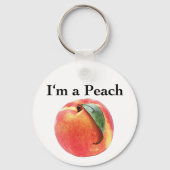 Ik ben een Peach Sleutelhanger (Voorkant)