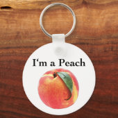 Ik ben een Peach Sleutelhanger (Voorkant)