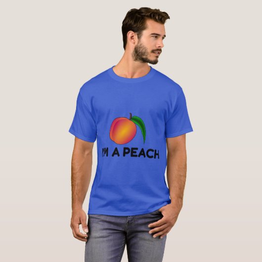 IK BEN EEN PEACH T-SHIRT (Voorkant volledig)