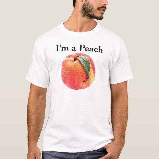 Ik ben een Peach T-shirt (Voorkant)