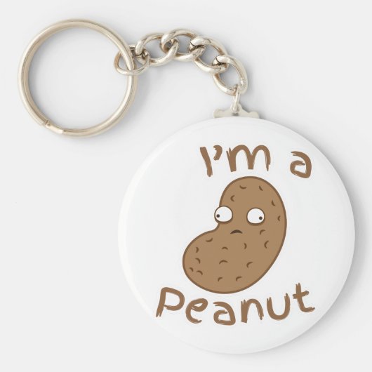 Ik ben een PEANUT Sleutelhanger (Voorkant)