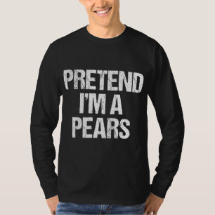 Ik ben een peeren Funny Lazy Halloween Costume T-shirt