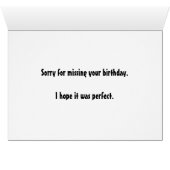 Ik ben een perfecte Kaart met een gat in de buik. (Binenzijde Horizontaal (Onderkant))