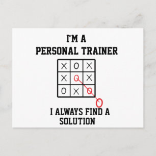 Ik ben een personal trainer, ik vind altijd een op briefkaart