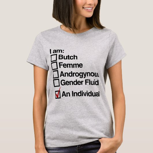 Ik ben een persoon (gedrag) t-shirt (Voorkant)