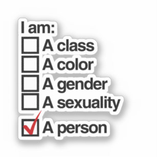 Ik ben een persoon sticker