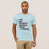 IK BEN EEN PERSOON T-SHIRT (Voorkant volledig)
